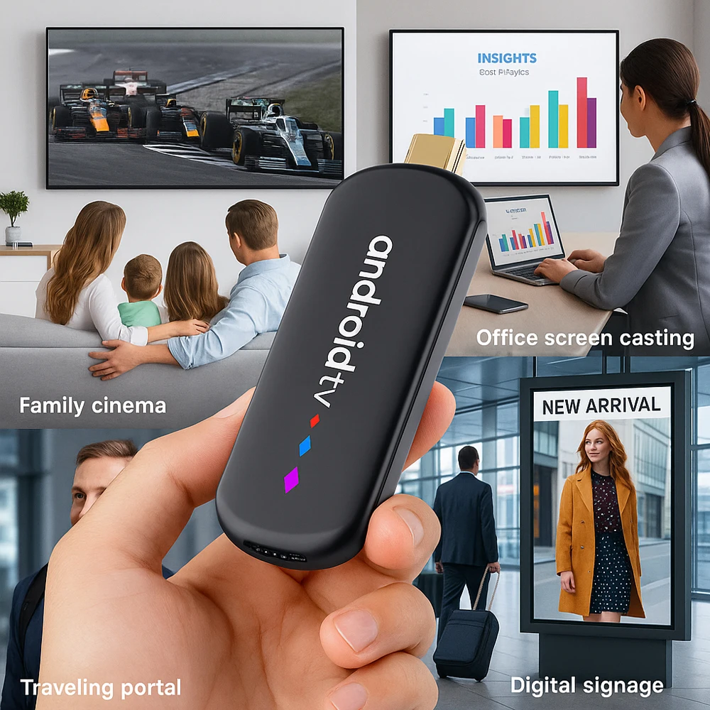 Sab557668e4594acca2ee05efea9af0d2y H96 MAX S905L TV Stick Android 14 Amlogic S905L3 With 4K 3D HDR 2.4G 5G Dual WIFI 2GB 16GB ROM BT Voice Remote