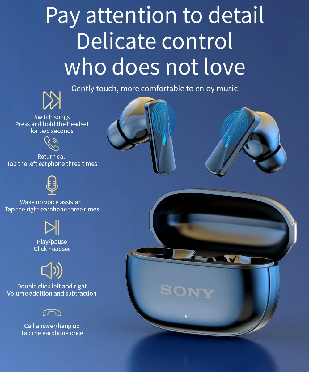 Sb21d43384e0c4c40b5bcbc09a9bc1d1ag Original Sony Mate 50 TWS Wireless Bluetooth Earphones In Ear True Sport Headphones HiFI Stereo Game Waterproof Headset With Mic