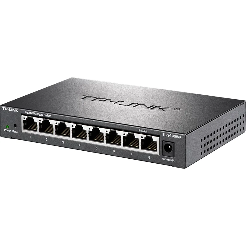 Sb4e1ee4197f941e8b86650c5d64eaac5b TP-LINK Cloud Switching TL-SG2008D 8-port Full Gigabit Web Network Management Cloud Management Switch Network Cable Splitter