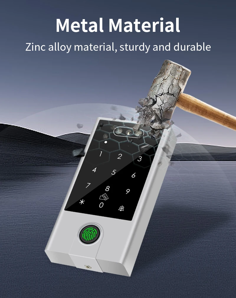 Sb50cb81a338444c3a2848ea7c12f9718M VF4 VF5 Waterproof IP66 Tuya WIFI Facial Recognition ID+IC Password Fingerprint Dual Frequency With WG 24 36 Access Control