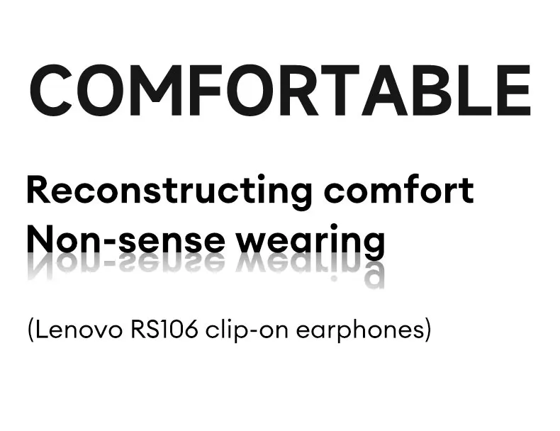 Sb997aa888c6449daad9ca827aabebf82t Lenovo RS106 OWS Ear Clip Bluetooth 6.0 Earphones Stereo Sound Sports Music Wireless Headphones Low Latency HD Call Earbuds New