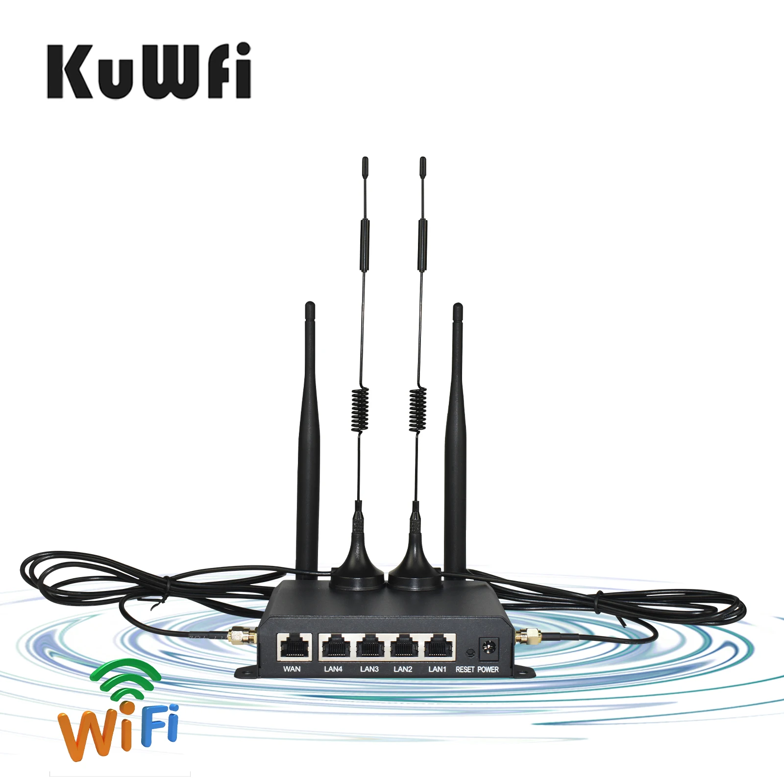Sbe1bc314638d4ec8b186dc920177618bo KuWFi 4G SIM Card Router Wireless WIFI Router 2.4G LTE Access Point Support VPN DDNS Hotspot Network Adapter for IP Camera