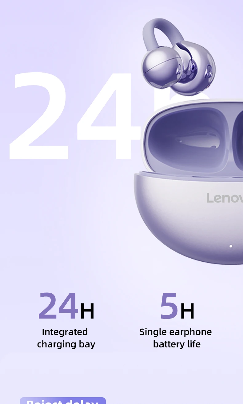 Sbf66e9d53a284855a72cfd5f2e946b5ey Lenovo Écouteurs Bluetooth sans fil 5.4 TWS, effets sonores panoramiques, très longue autonomie, confortables, TA410