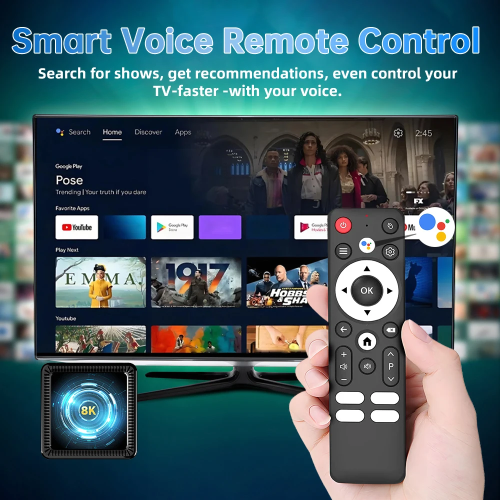 Sc27a42ab648442a285492008f5b45c87H Q19 Smart TV Box Android 16 Allwinner H618 8GB 128GB 256GB Media Player Google Assistant BT6.0 Wifi 5G 8K Very Fast Set Top Box