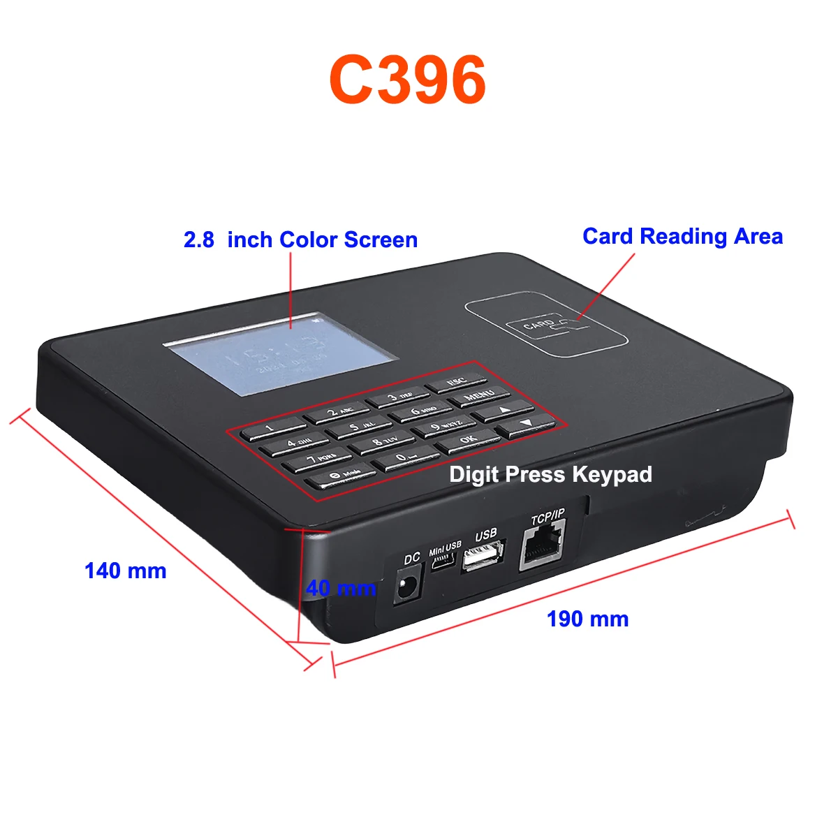 Sc55d8d1ff7314a83bf157b39420c51c9q WiFi Proximity RFID IC NFC Card Time Attendance Machine Smart Card Clock System Employee Checker Assistance with Battery Option