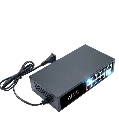 Sc6d6fe8e93c2410a9d34a79976de34532 Ienron POE Switch 6/10 Ports 100Mbps Ethernet Switch POE ieee802.3af/at Network Switch Ethernet For Wifi Router IP Camera