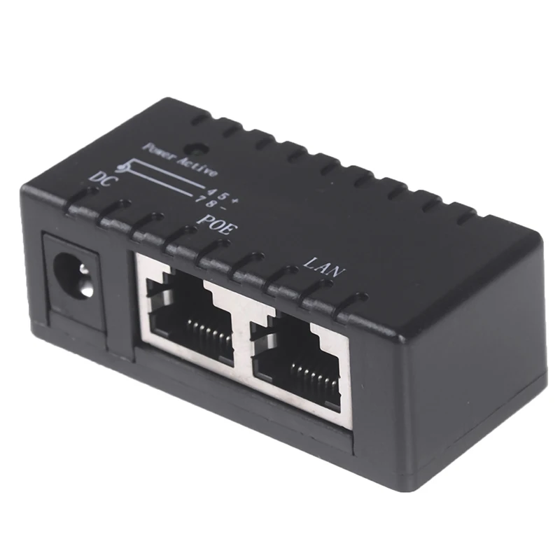 Scff6ff32cc654c028bc40f4146328ed4F Passive POE injector for IP Camera VoIP Phone Netwrok AP device 12V - 48V