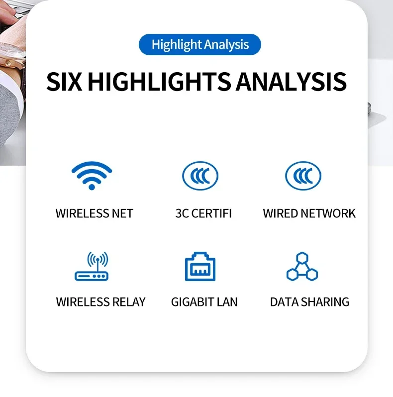 Sd1e5a0b9fd0b43f38446eda48d089350d POE Power Supply WIFI Router 1000Mbps Wireless repeater extender power AP Relay Smart 5G Ethernet In Wall Routers Embedded Panel