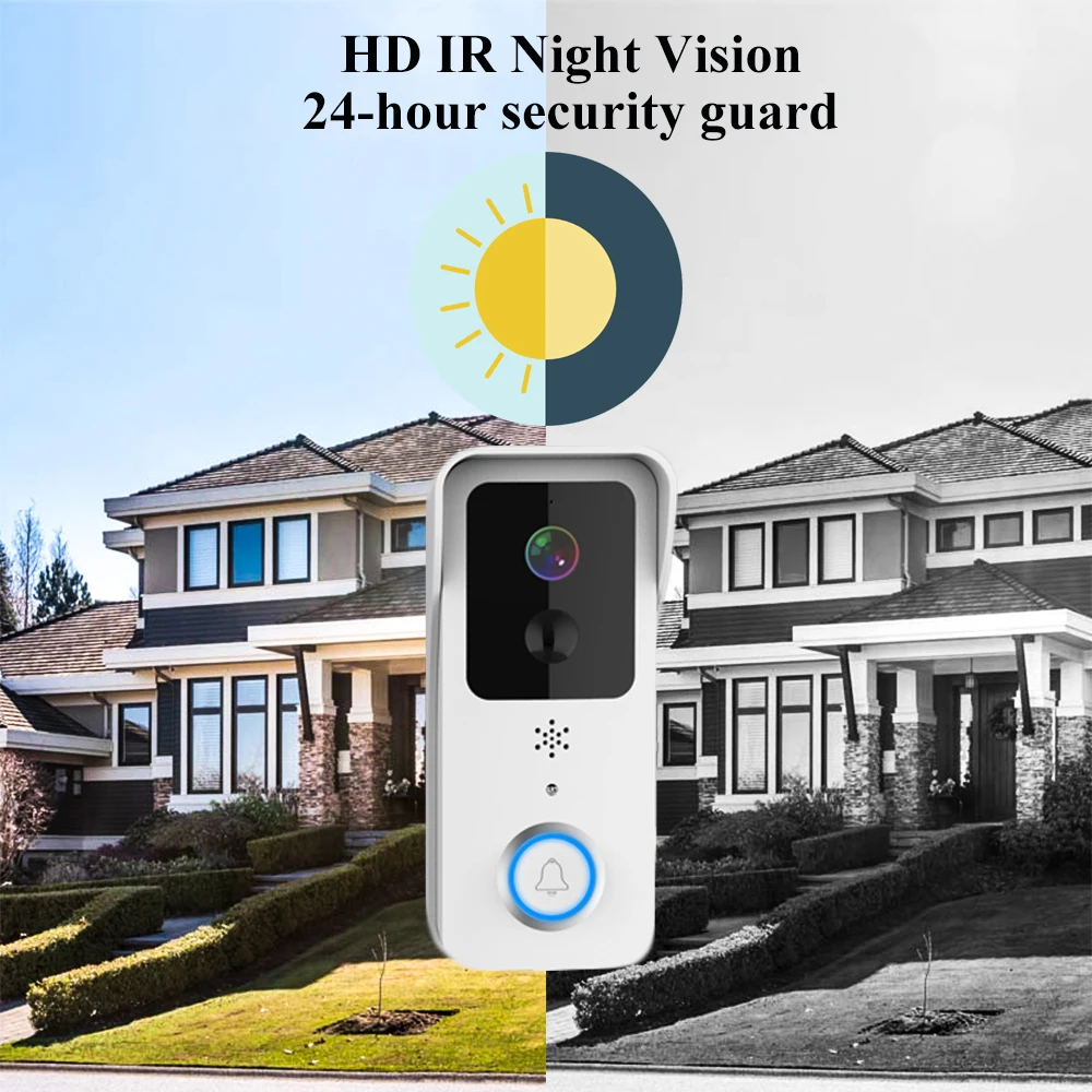 Sd6bc78aafb6542c9b294af59cfa716cam 5G 2.4G WiFi Video Doorbell 1080P Tuya Smart Outdoor Wireless Intercom Waterproof Wireless Camera Ringing Bell