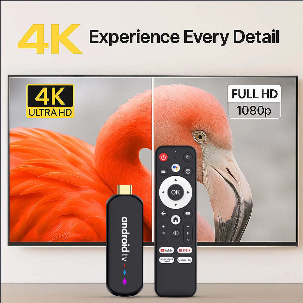 Sd988547770d9482db9cbdd30959eeba1L H96 MAX S905L TV Stick Android 14 Amlogic S905L3 With 4K 3D HDR 2.4G 5G Dual WIFI 2GB 16GB ROM BT Voice Remote
