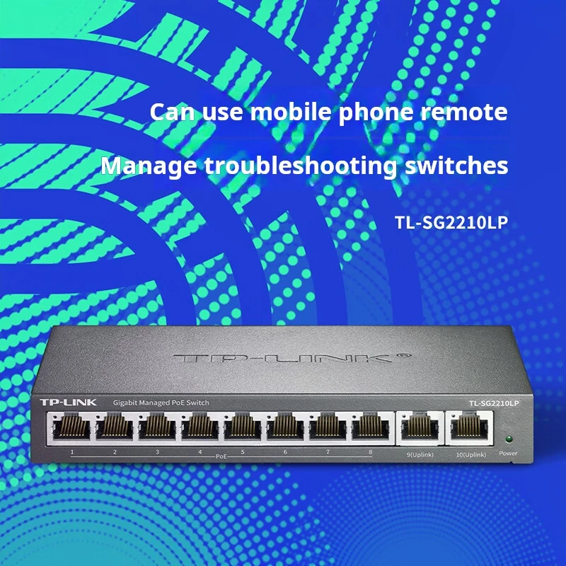 Sda2ef339ff97450faaa2815295816346R TP-LINK 10-port Full Gigabit Switch with 9-port Power Ethernet Ports and 1 2.5G SFP Optical Port