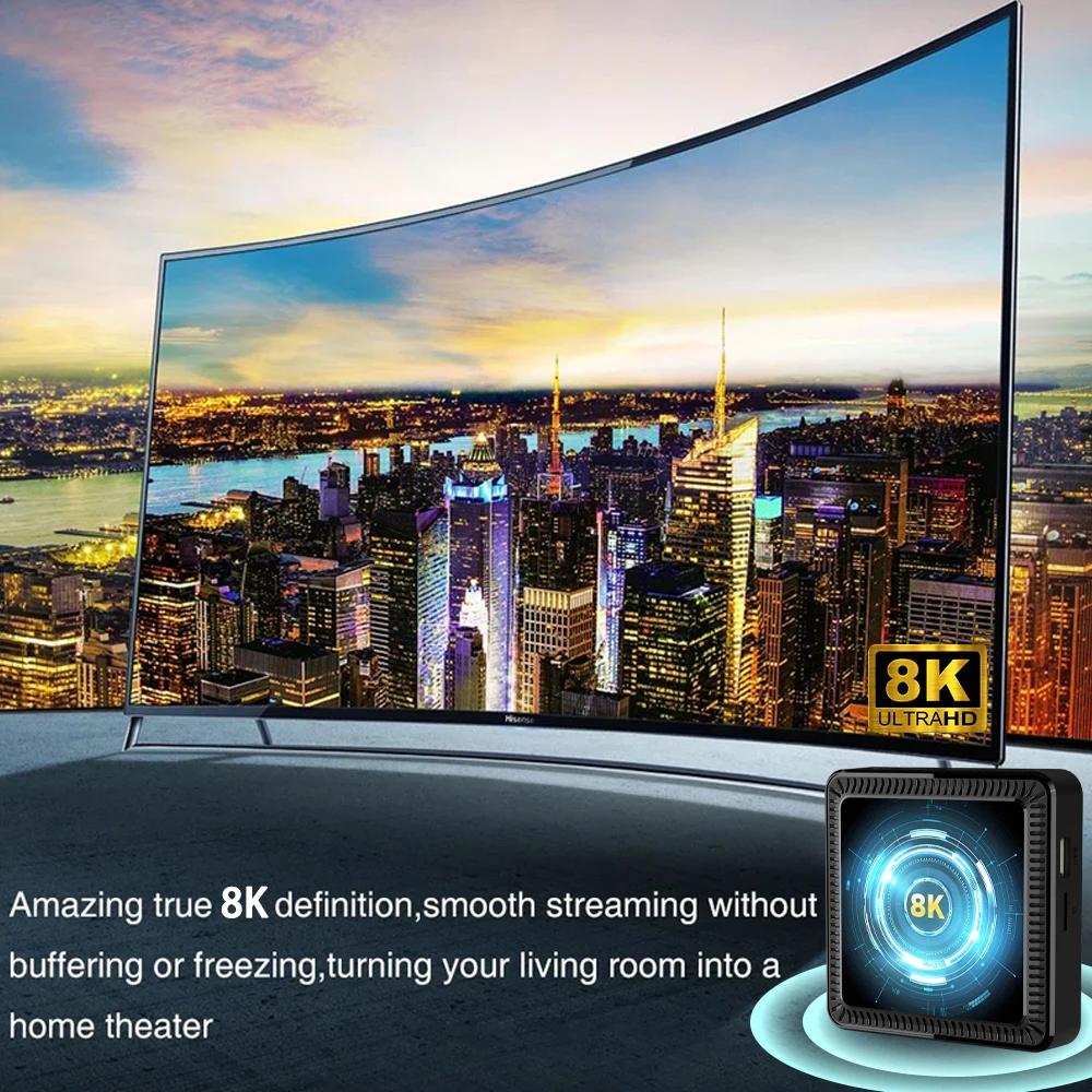 Sde815bbac4c04d35b92d6ab25a9fdd92d Q19 Smart TV Box Android 16 Allwinner H618 8GB 128GB 256GB Media Player Google Assistant BT6.0 Wifi 5G 8K Very Fast Set Top Box