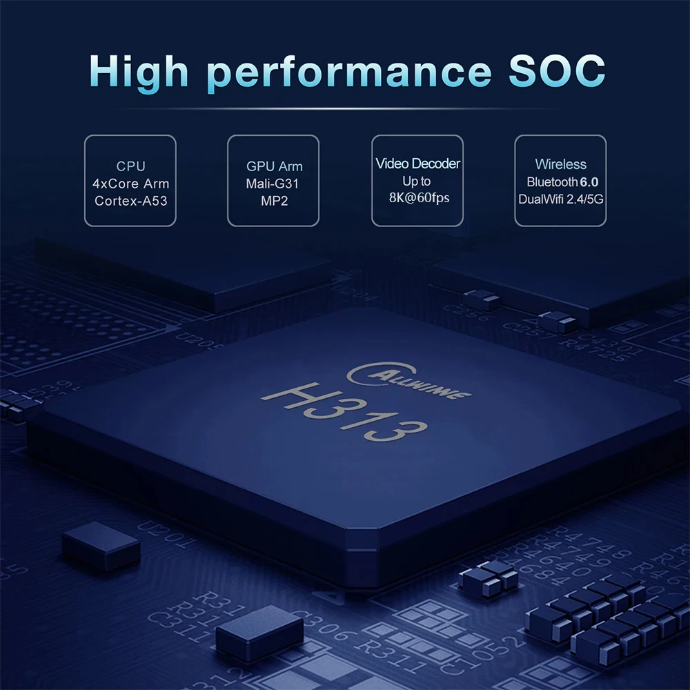 Sdf489d6af851429fa84944681fe49094q Q1 8GB 128GB Android 16 TV Box Allwinner H313 Quad Core 5G Wifi 8K Google Player Youtube Voice Media Player 4GB 64GB Set Top Box
