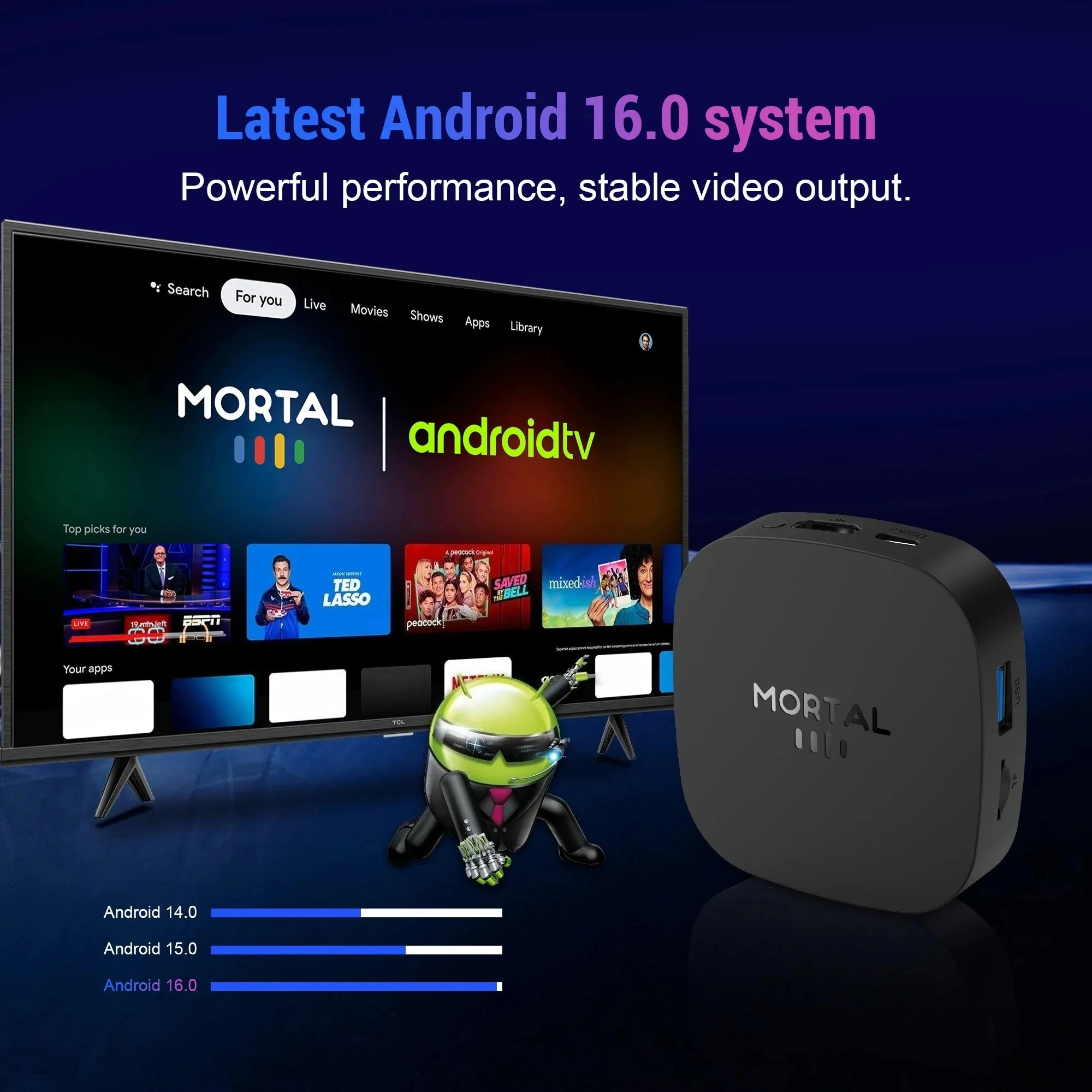 Se8309014d1d941fdbdeac91883dbca20K 2026 Nouvelle Box TV Smart Android 16 Rockchip RK3518, WiFi6, BT 5.4, interface 8K HD, lecteur multimédia, assistant vocal, IPTV