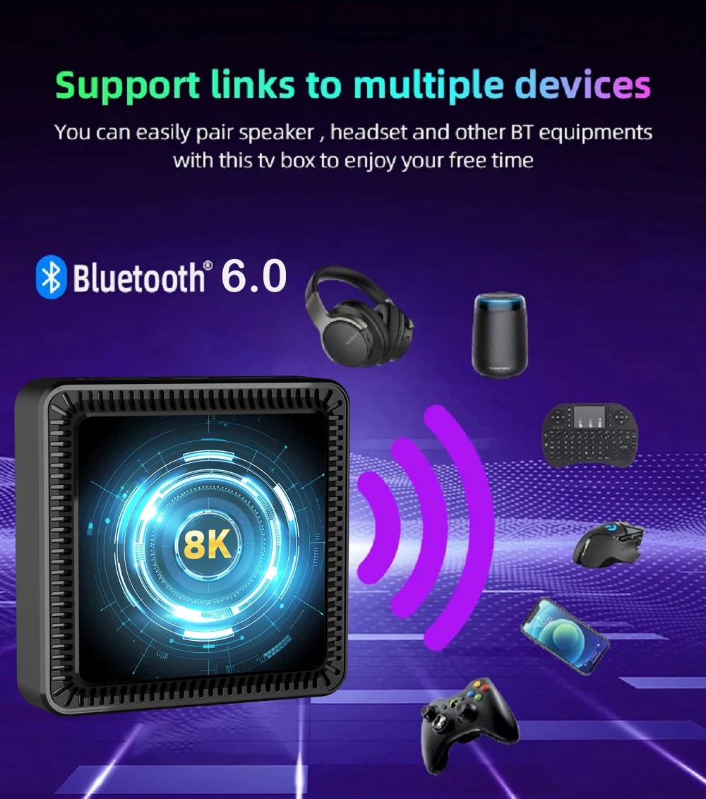 Se9e27dc25a8841e6be68add946d2cc7fT Q19 Smart TV Box Android 16 Allwinner H618 8GB 128GB 256GB Media Player Google Assistant BT6.0 Wifi 5G 8K Very Fast Set Top Box