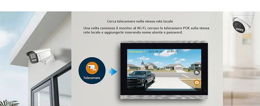 Seb9052a141684e2088fc4e79f4aecf78q 2-Wire TUYA Smart Video intercom doorbell 1080P Waterproof Camera 5G Wifi 7/10inch Touch Screen Support Password Inductive Card