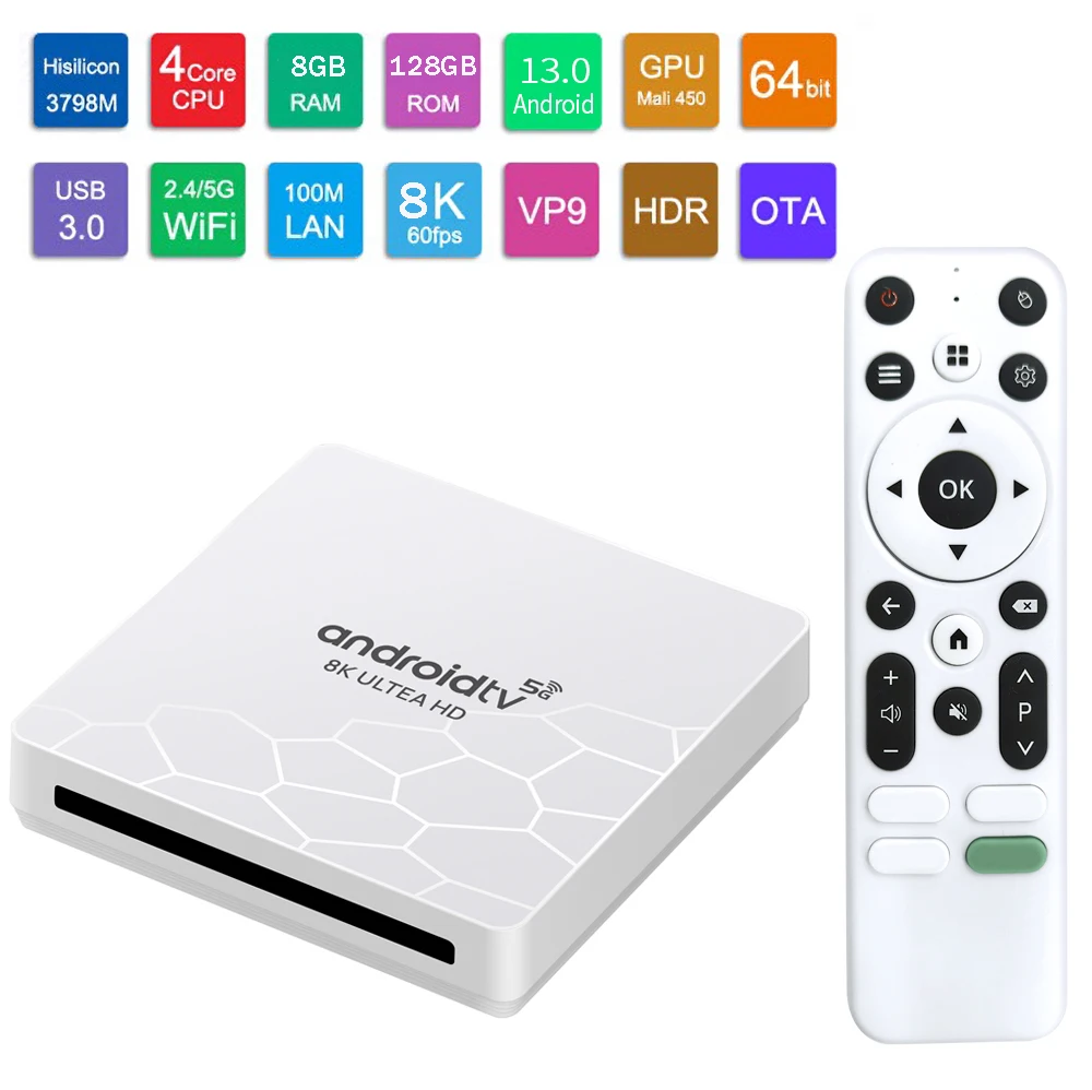 See1278e3c3704f6d81c4be9a85013e49W Q96 OHP 8K Hisilicon Hi3798M Box TV Android 13 quad core, 8 Go 128 Go, 8K 4K HD IPTV, 4G 5G double WiFi6, OTA, décodeur