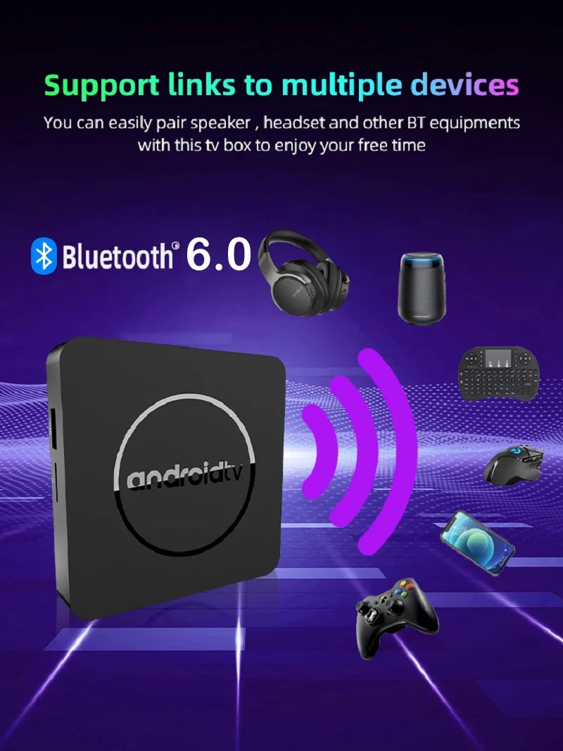 Sf2074f94690f49759fccc15c0d5826628 YOZHIXU Q10 Smart TV Box AllwinnerH313 Android 16 Media Player Google Assistant Dual Wifi 5G 4GB 8GB 32GB 64GB 128GB Set Top Box