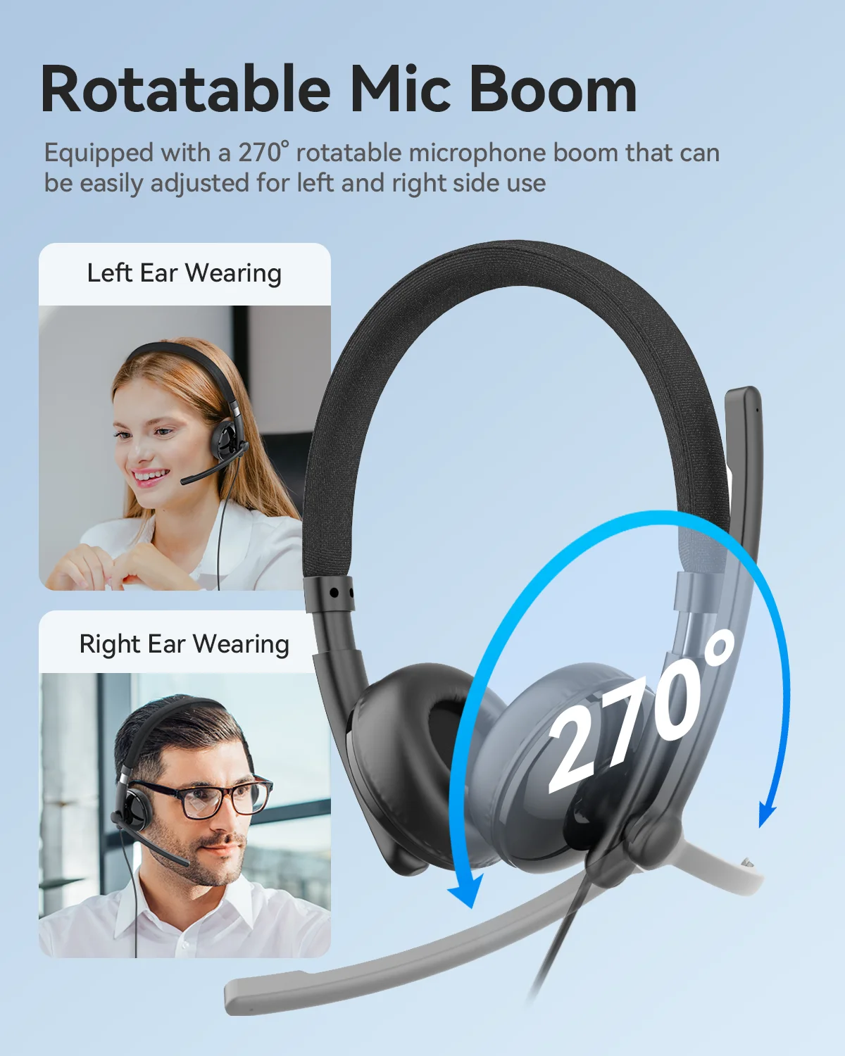 Sf4babcfc1ac14d9c8e81a71775cf75856 EMEET Wired Headset with Microphone Call Center USB Headphones ENC Noise Cancelling Office Cable Earphones for Phone/PC Computer
