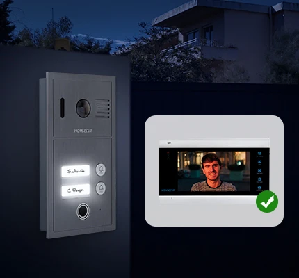 Sf96d6d9e1d6840558cc34fe861872028x HOMSECUR WIFI Video Doorphone Intercom Door Bell RFID Auto Recording 2 Families