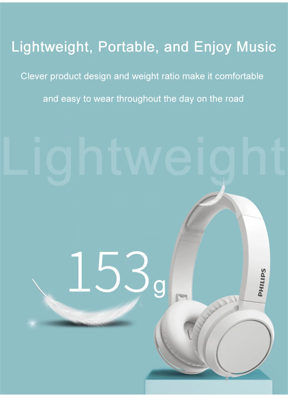 Sfbd803588f2148e5b6e86dcccf42c9a5f Philips TAH4105 Wired Headphones HiFi Stereo HD Call Headset With MIC Suitable For Online Learning And Outdoor Sports Earphones