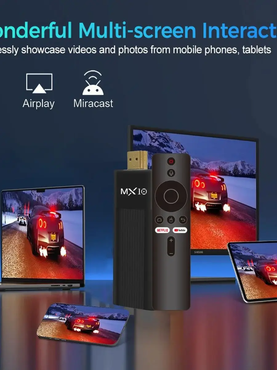 Sfd33307d68ac4e3d929de594fe428734O Ultra HD 4K Android TV Stick MX10-F3 Stick Mini Home TV Stick H313 Quad Core Support 2.4/5G Dual Wifi 2GB RAM 16GB ROM