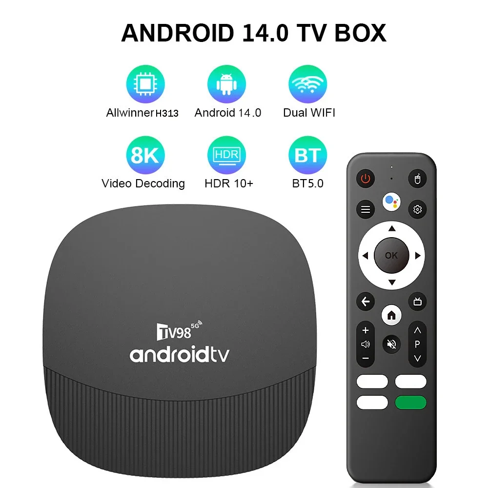 Sfd56509fda1f41ffa0a4074ff3926ee94 TV98 ATV Max Plus TV Box 8K 4K Android 14 Set Top Box 4G 5G 8GB 128GB Voice Remote WiFi Media Player Ultra Smart TV Box iptv
