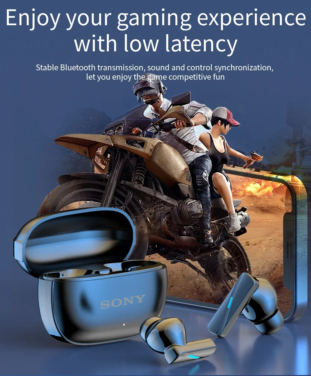 Sfff758626acc4619984509b31f48941fz Original Sony Mate 50 TWS Wireless Bluetooth Earphones In Ear True Sport Headphones HiFI Stereo Game Waterproof Headset With Mic